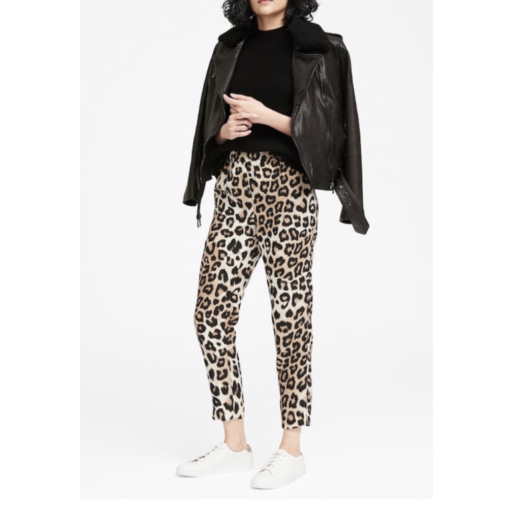 Banana Republic Leopard Print Ankle Pant